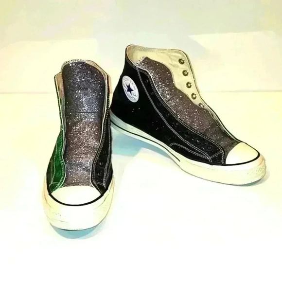 2017 Converse X JW Anderson Chuck Taylor HI Shoes, Glitter First String S7051500 - Picture 2 of 13